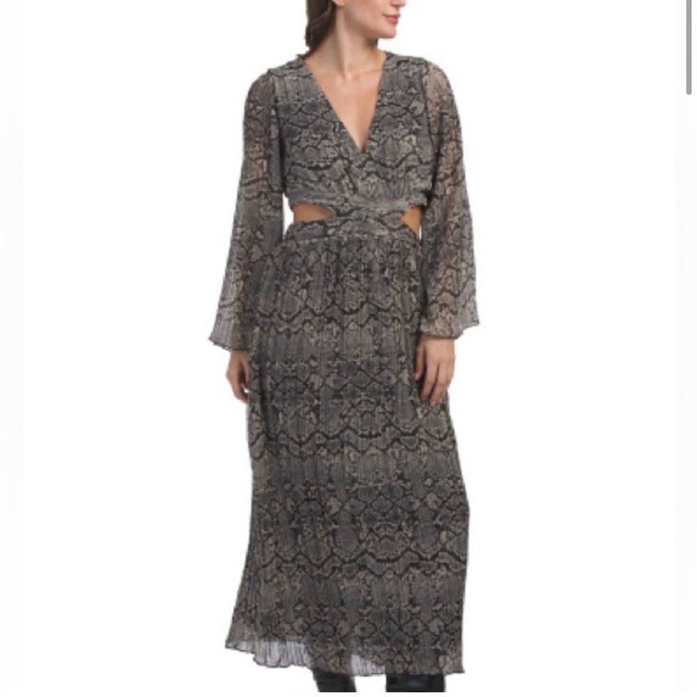 NWT Zara
Snakeskin Print Maxi Dress